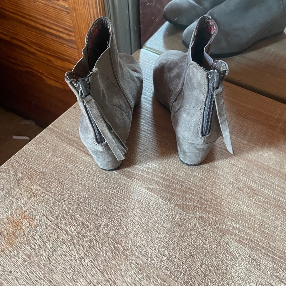 Gray Women's Ankle Boots